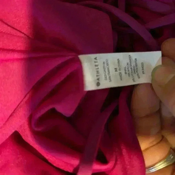 Athleta Magenta Pink One Piece Swim Suit, Size M - Picture 7 of 8